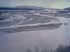 Aerial view of Tanana River showing braided channel, Shaw Creek, Alaska.