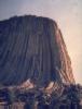 Columnar jointing of basaltic volcanic plug. Devil's Tower, Wyoming