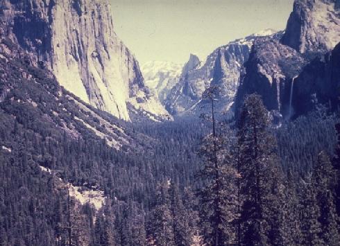 Yosemite Valley viewed from the west.