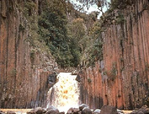 A waterfall.