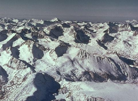 Glaciated summit of Sierra Nevada