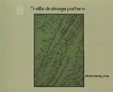 Trellis drainage pattern - Monterey, VA