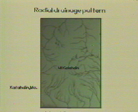 Radial drainage pattern - My Katahdin